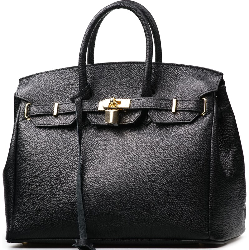 Blaire Kožená kabelka Clauda čierna 64987632