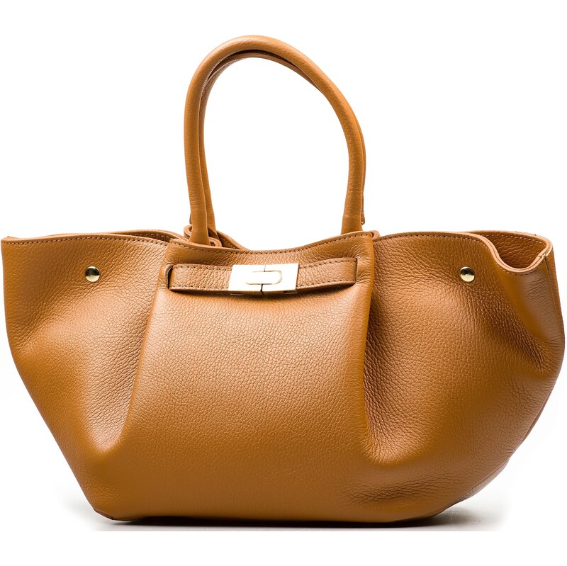 Blaire Kožená kabelka Cora koňakovo hnedá 64987645