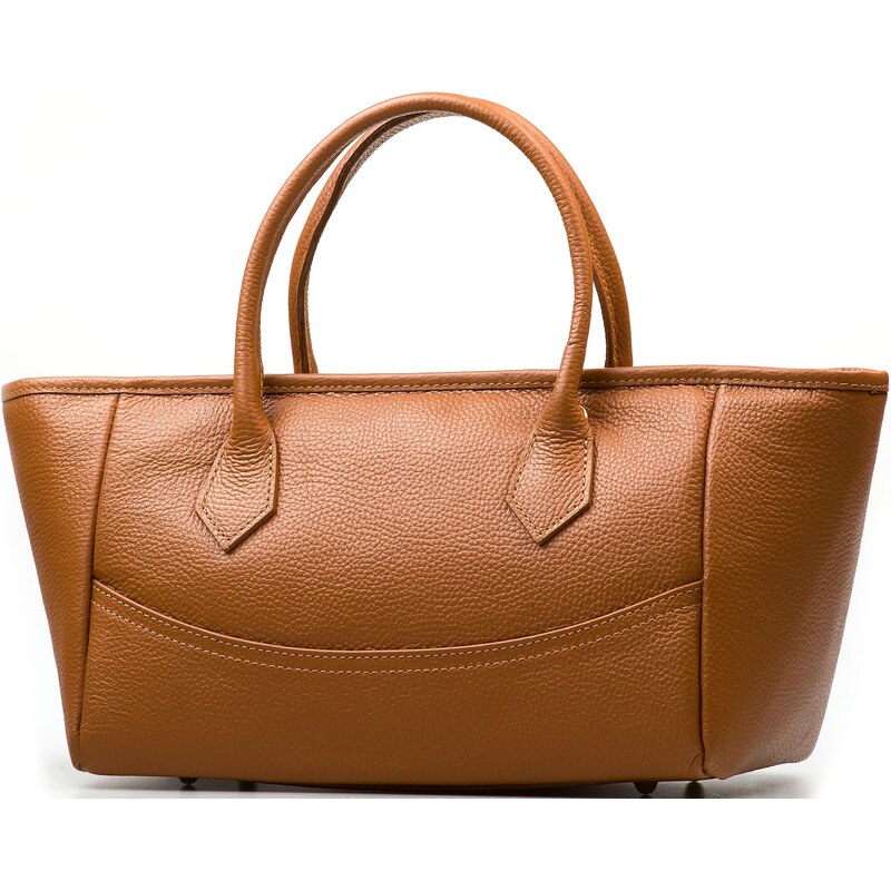 Blaire Kožená kabelka Elea koňakovo hnedá 64987662