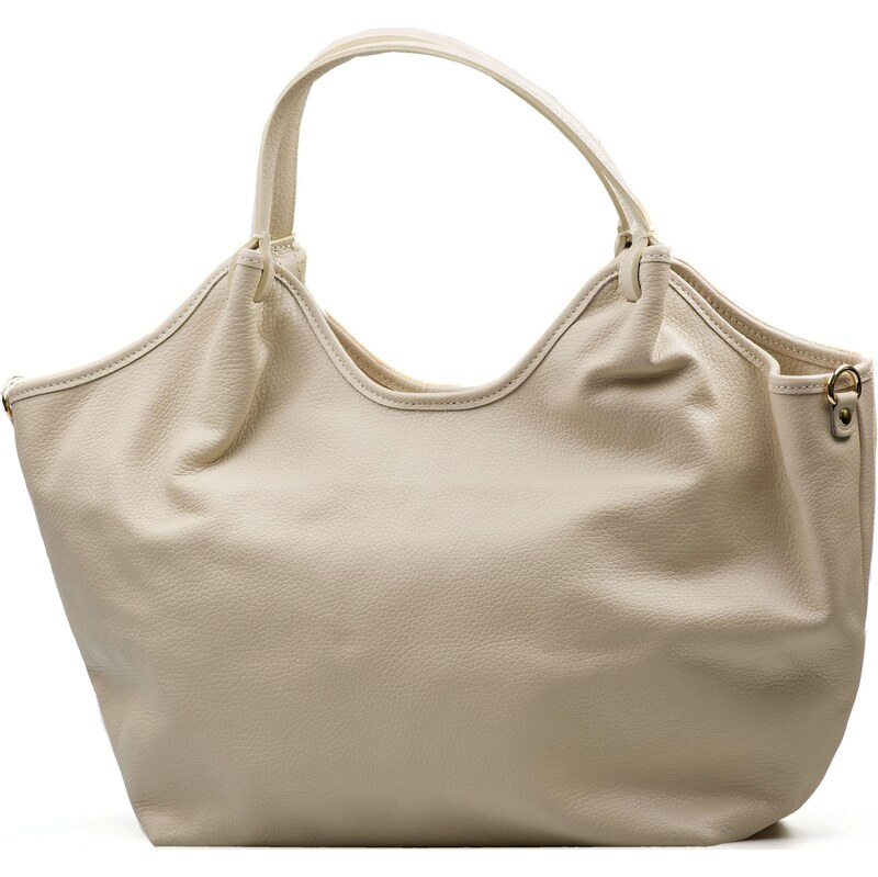 Blaire Kožená kabelka Eden béžová 64987657