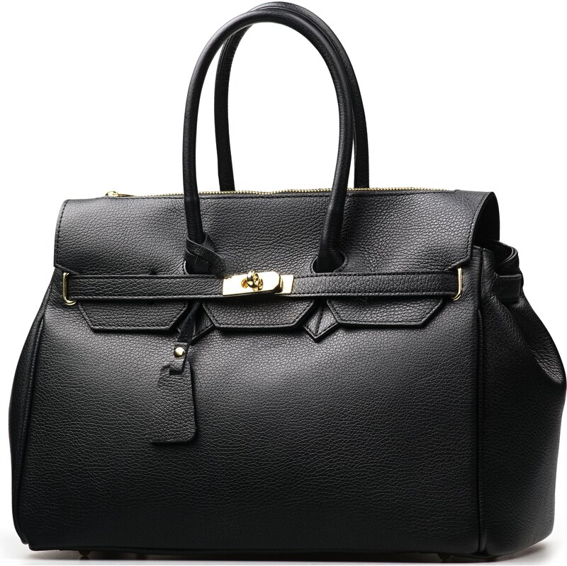 Blaire Kožená kabelka Fabia čierna 64987684