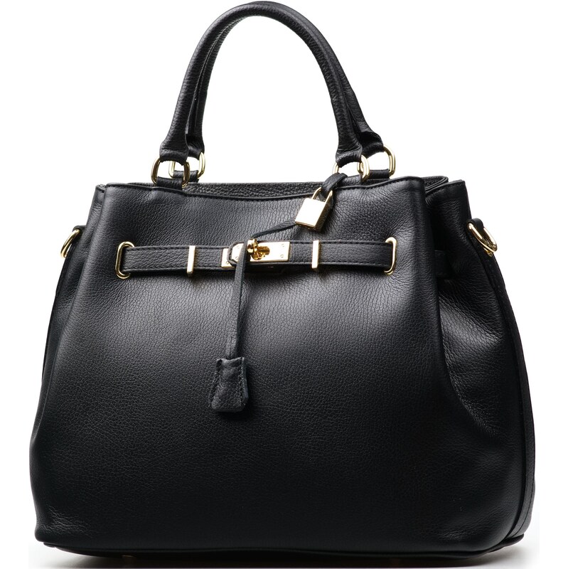 Blaire Kožená kabelka Gaia čierna 64987699