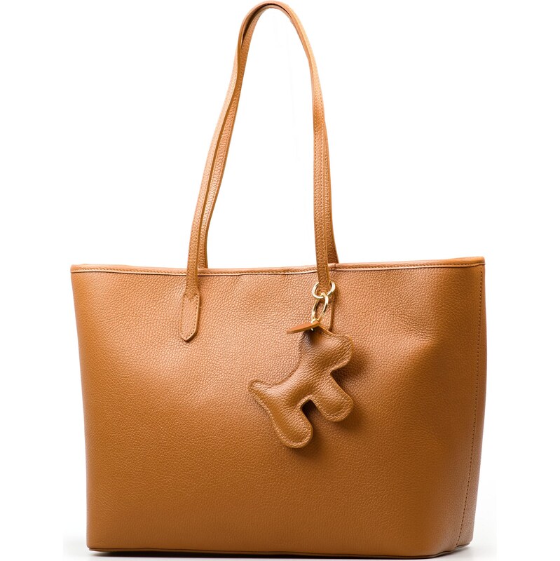 Blaire Kožená kabelka Marlen koňakovo hnedá 64987776