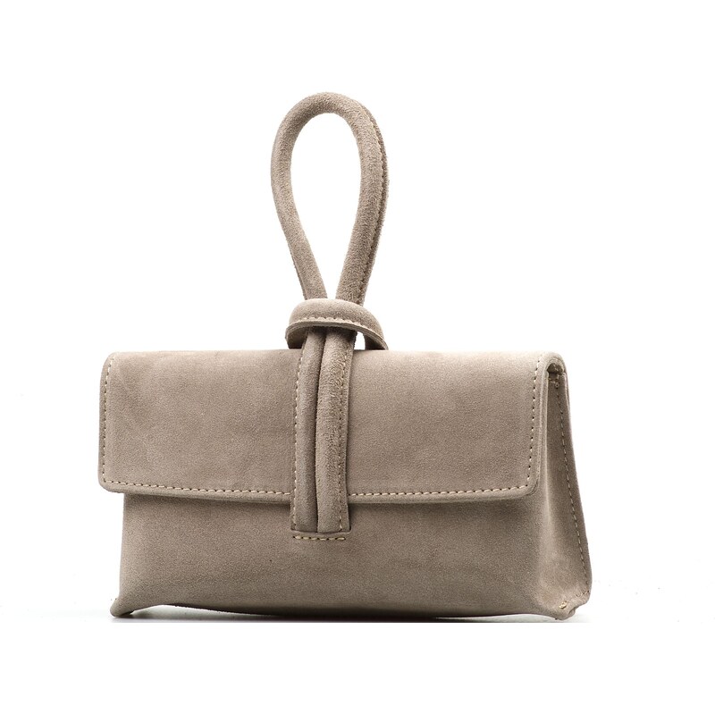 Blaire Kožená kabelka Minia šedá 64987791