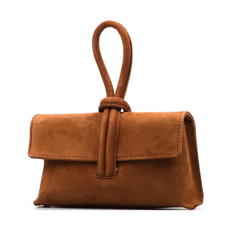 Blaire Kožená kabelka Minia koňakovo hnedá 64987790