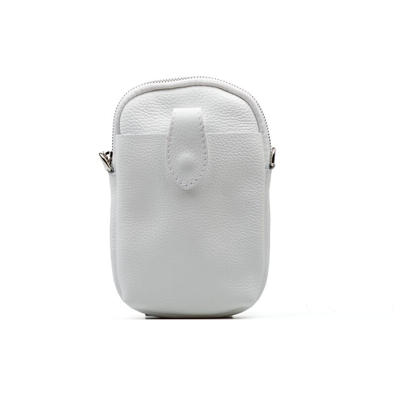 Blaire Kožená mini kabelka Terri na telefón biela 64987935