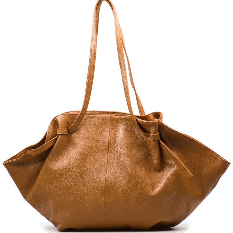 Blaire Kožená shopper kabelka Hillie koňakovo hnedá 64987999