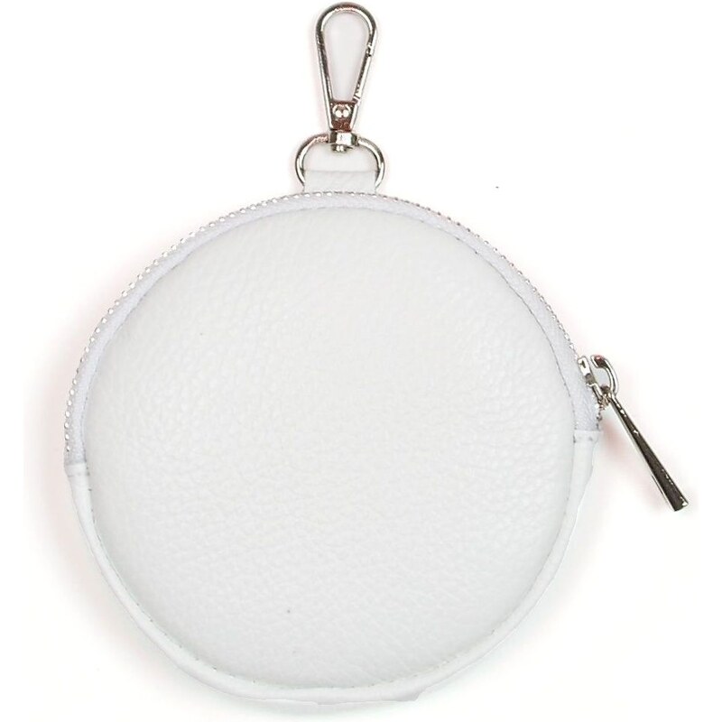 Blaire Kožené okrúhle mini púzdro biele 64988027