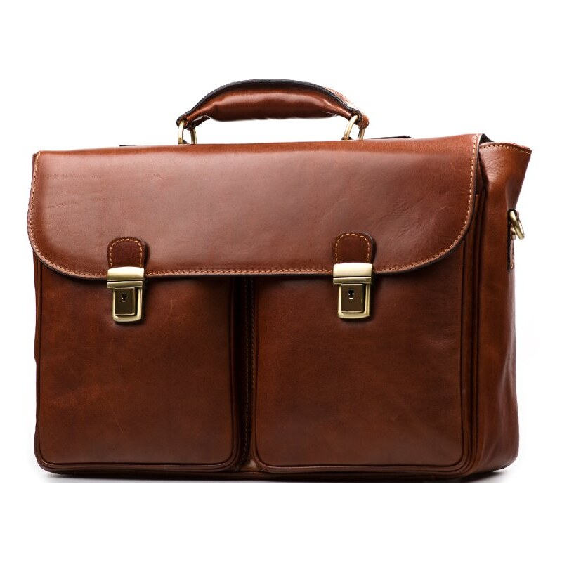 Blaire Pánska kožená aktovka Franky koňakovo hnedá 64988113