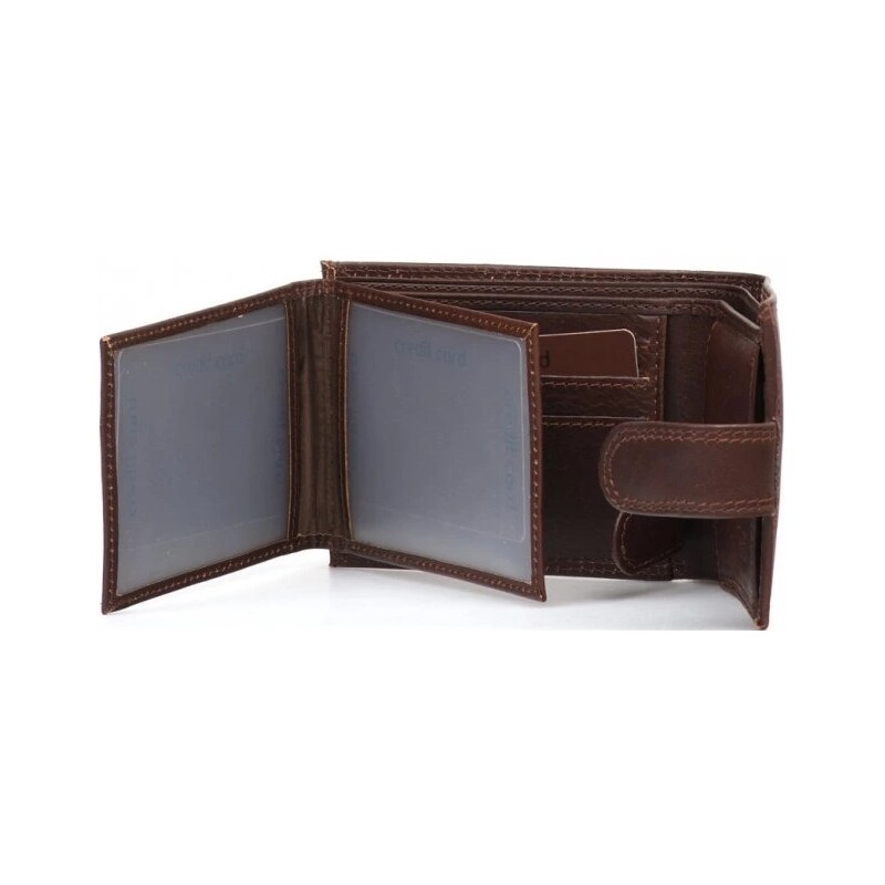 Blaire Pánska kožená peňaženka Pedra tmavo hnedá 64988155