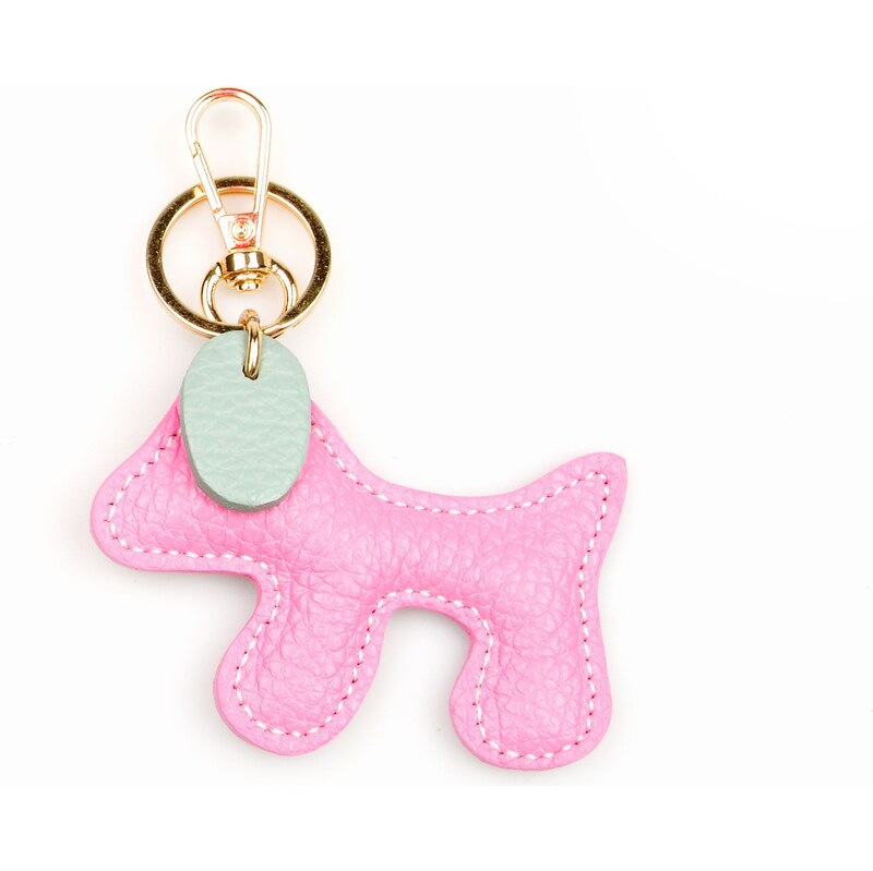Blaire Prívesok na kabelku pes žiarivo ružový 64988216