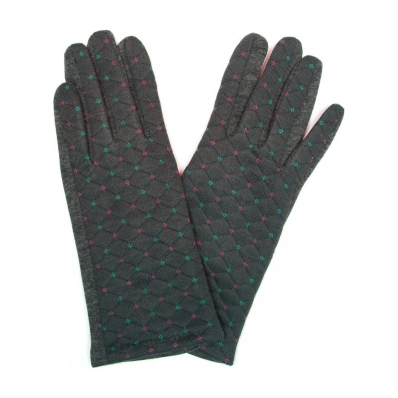 Rukavice Blaire prešívané s motívom šedej 64988238