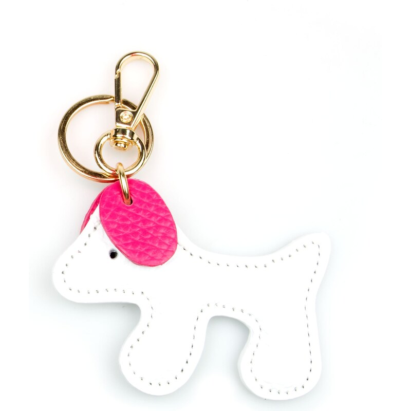 Blaire Prívesok na kabelku pes biely 64988204