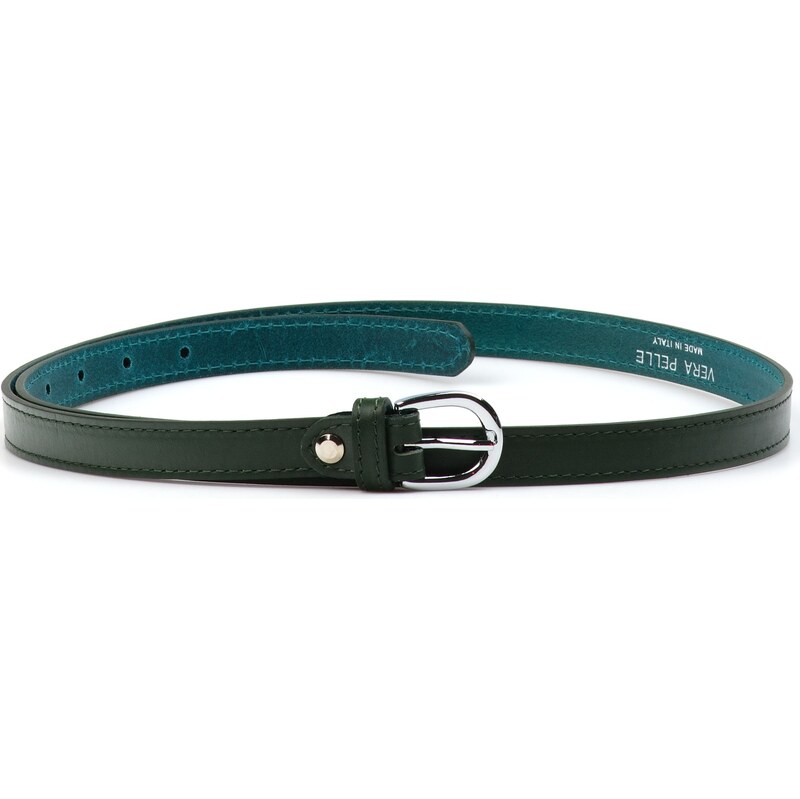 Blaire Dámsky kožený opasok tmavo zelený 64988281