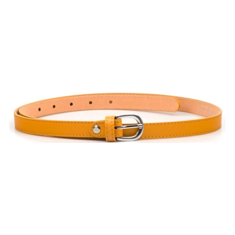 Blaire Dámsky kožený opasok horčicovo žltý 64988283