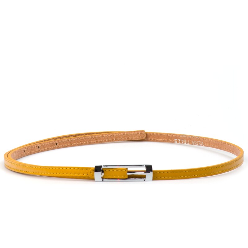 Blaire Dámsky kožený opasok horčicovo žltý 64988333