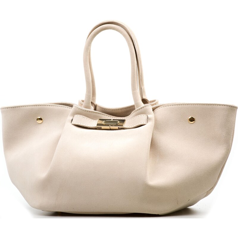 Blaire Unikát kožená kabelka Turia béžová 64988370