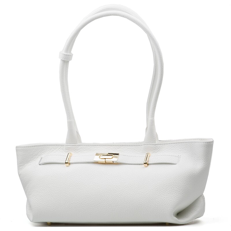 Blaire Kožená kabelka Nico biela 64988382