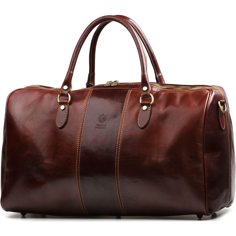 Blaire Kožená cestovná taška Josslyn hnedá 64988386