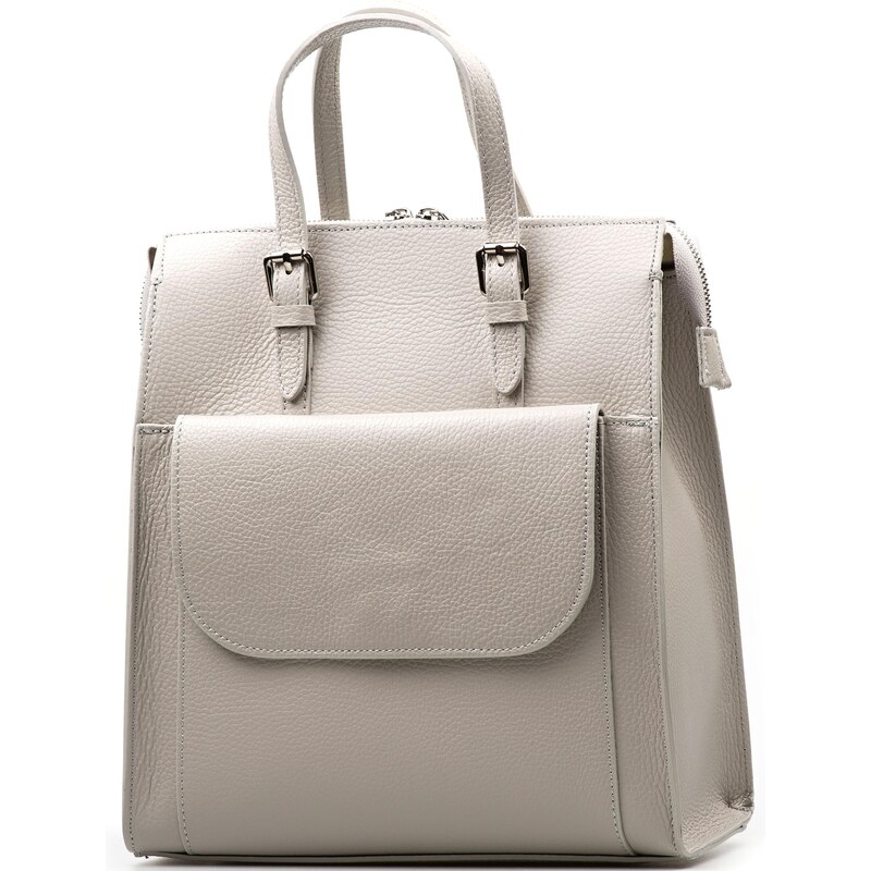 Blaire Kožená kabelka - batôžtek Annis šedý 64988384