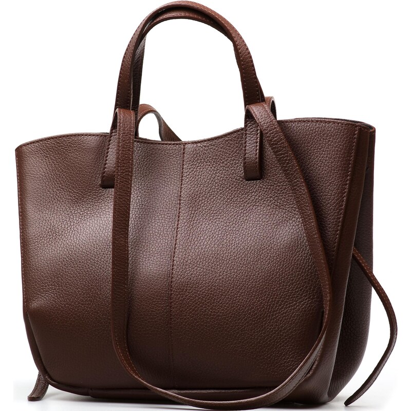 Blaire Kožená kabelka Lea hnedá 64988392