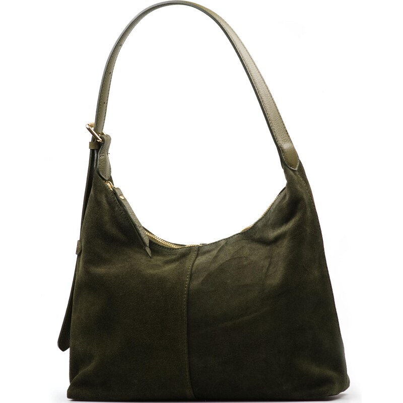 Blaire Kožená kabelka Vittoria olivovo zelená 64988390