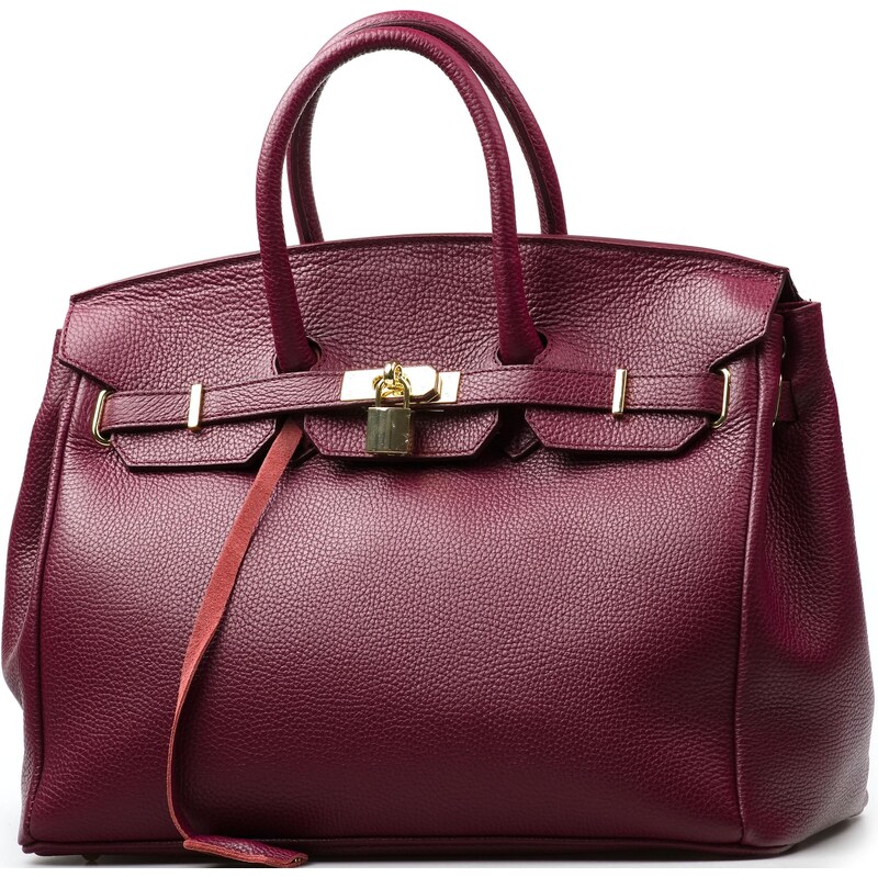 Blaire Kožená kabelka Clauda bordó 64988408