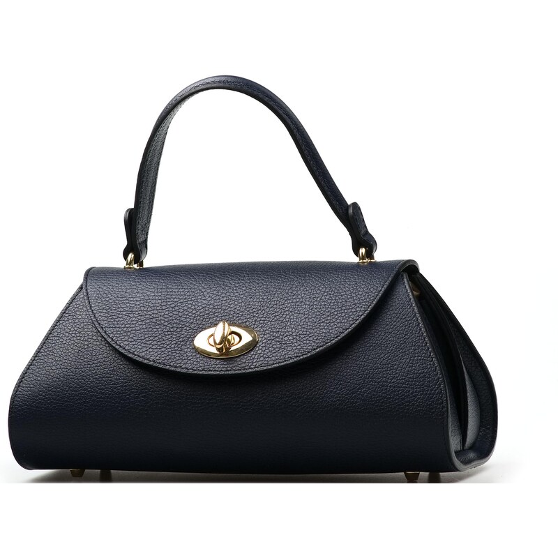 Blaire Kožená kabelka Miron modrá 64988417