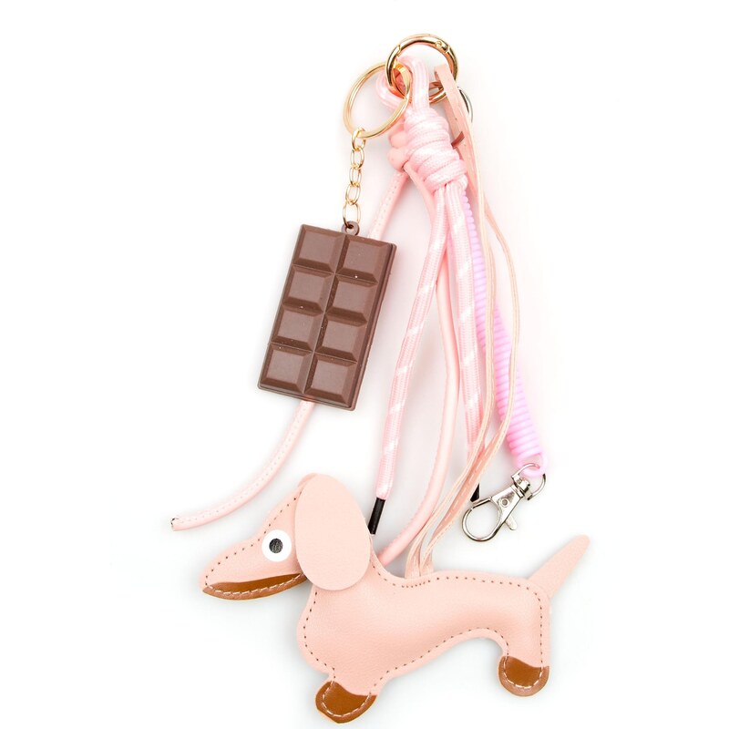 Blaire Prívesok na kabelku pes ružový 64994899