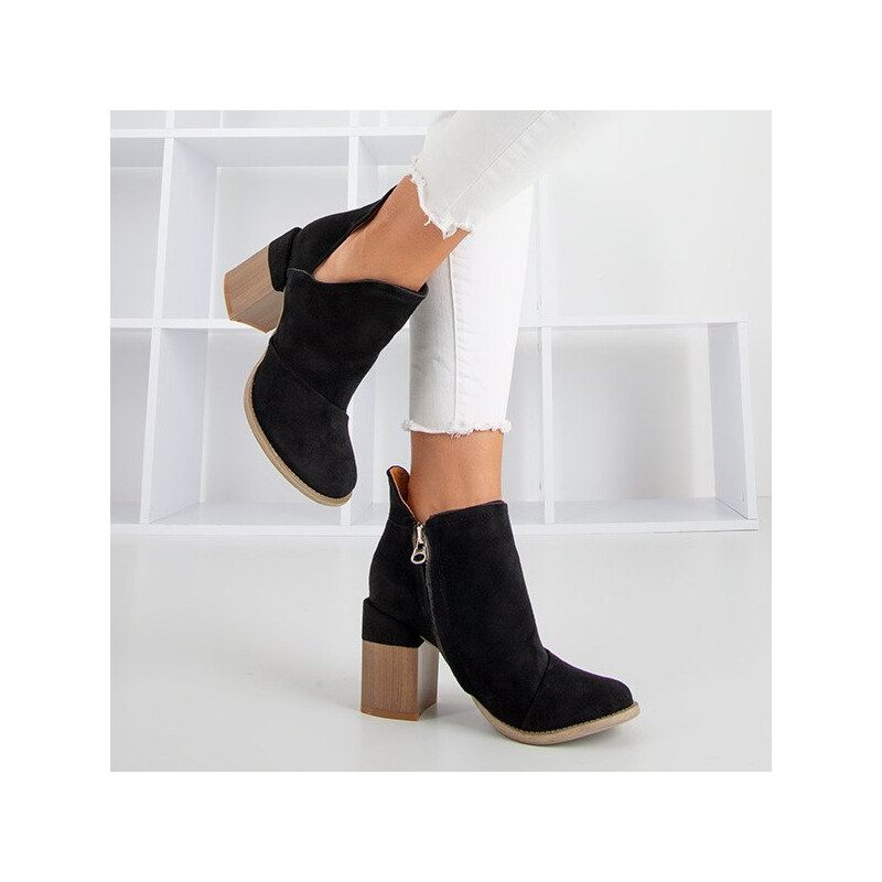 Resti Black womens stiletto boots with cutouts Cintura - Footwear 65004814