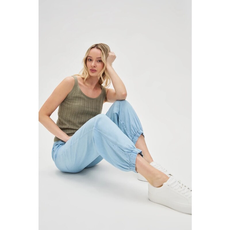 Marisse Womens Trousers L-Sp-4620 Blue 65004509