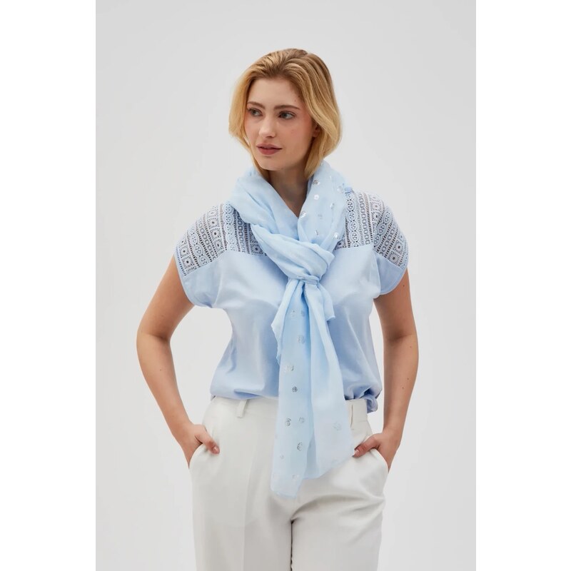 Marisse Womens Scarf L-Sz-4613 L.Blue 65004566