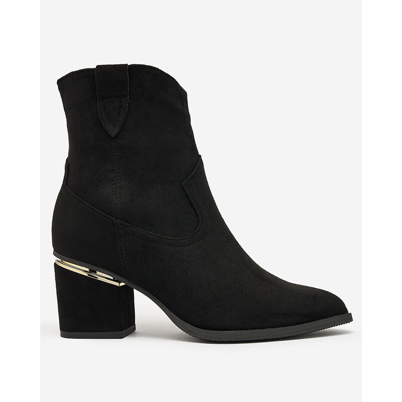 Resti Black womens boots on a post Estrate 65004911