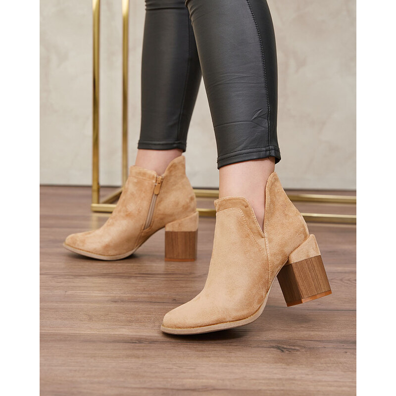 Resti Light brown womens Ricteas stiletto boots 65004936