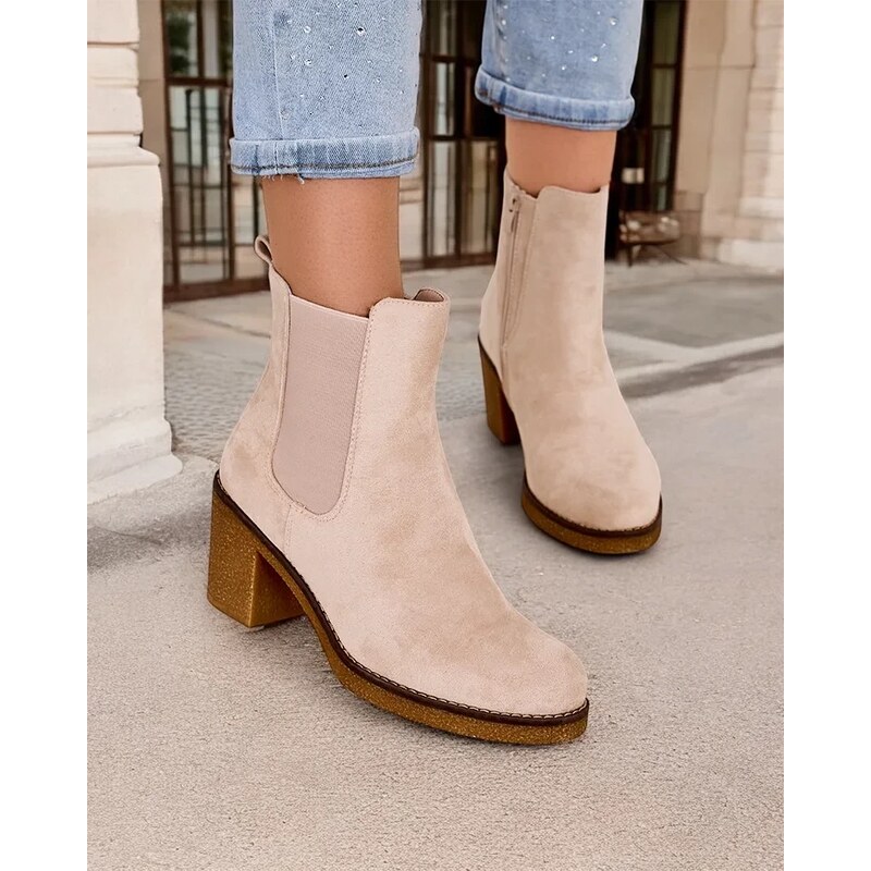 Resti Eco-suede womens boots on the post Bregianka 65004951