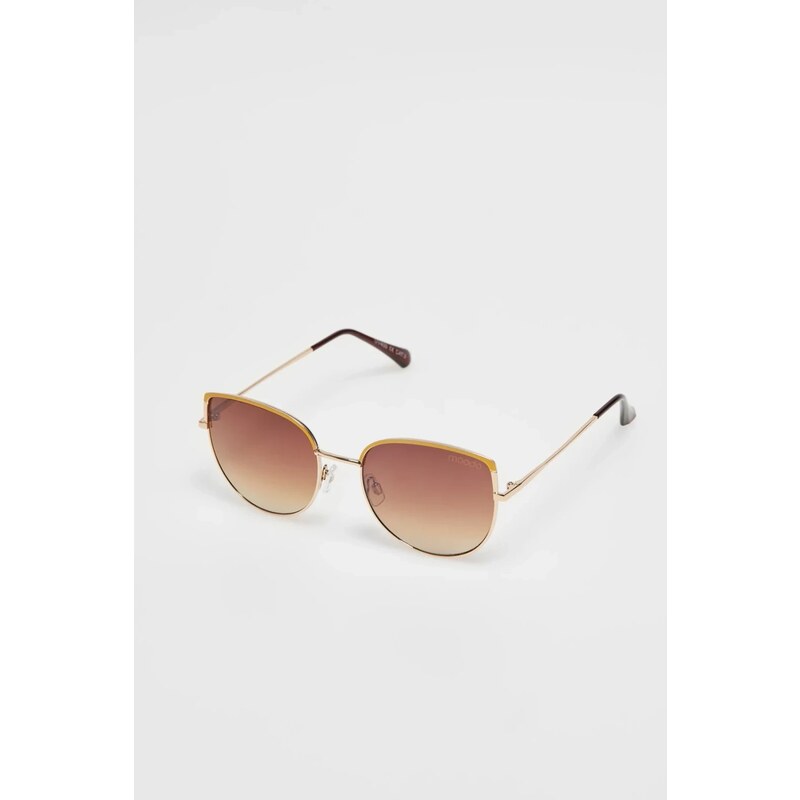 Marisse Brown Metal Frame Sunglasses 65004421