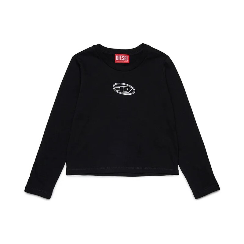 Detská bavlnená košeľa s dlhým rukávom Diesel TIVALSYLS T-SHIRT 65019684