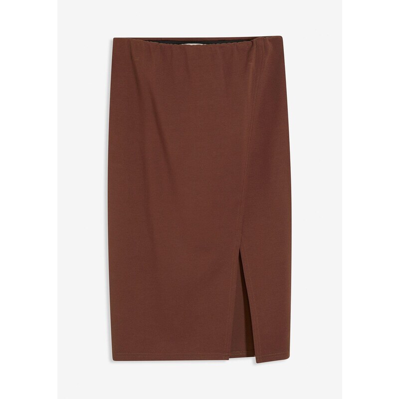 bonprix Džersejová sukňa, farba hnedá 65006112