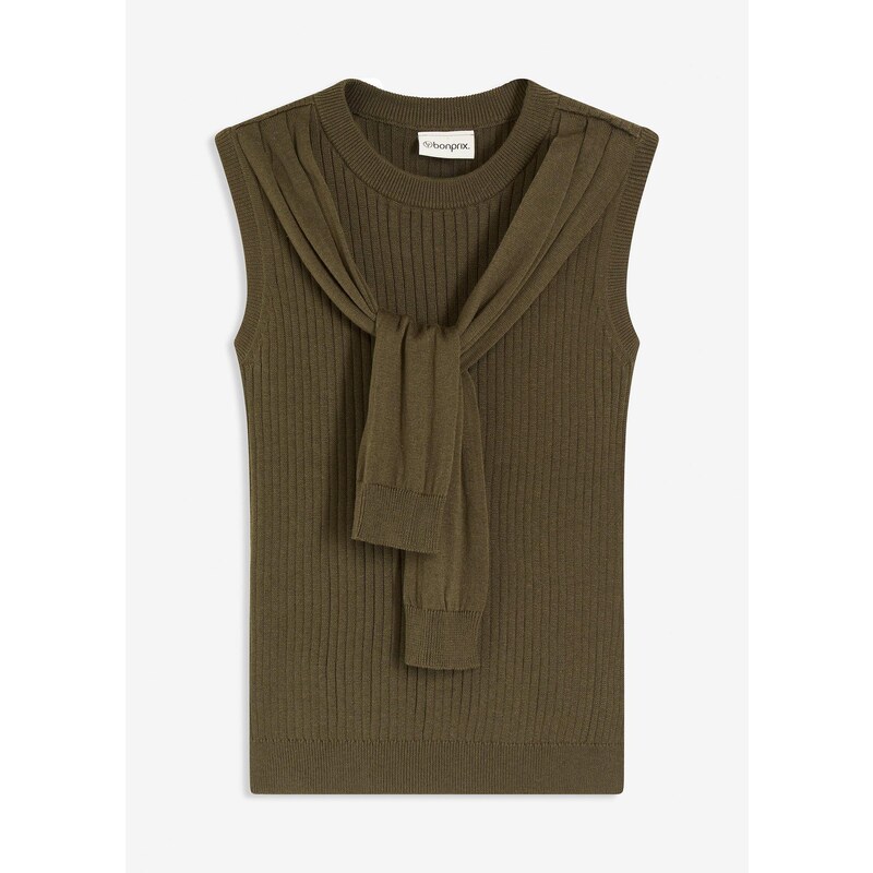 bonprix Pulóver, farba zelená 65006117