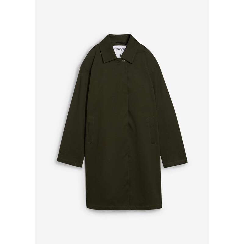 bonprix Trenčkot, odpudzujúci vodu, farba zelená 65006364