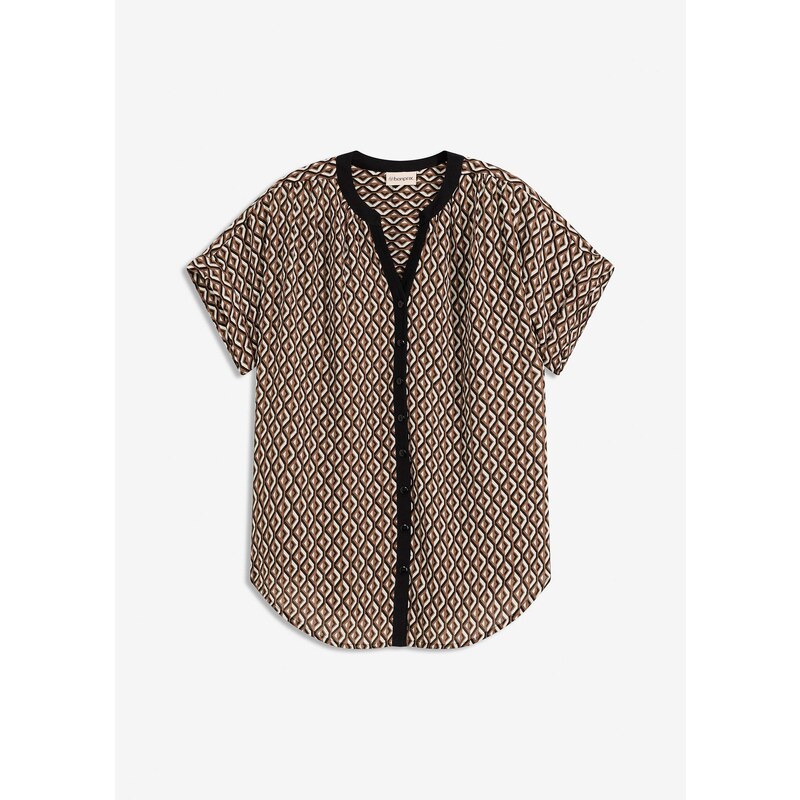 bonprix Oversize-blúzka, farba hnedá 65006392