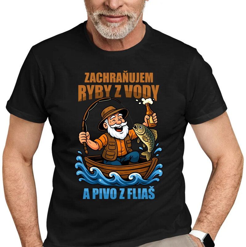 E-shop Garibald Zachraňujem ryby z vody a pivo z fliaš v2 - pánske