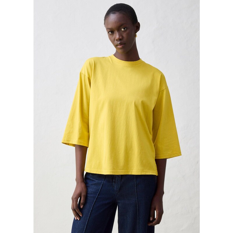 bonprix Tričko s hodvábnym podielom, farba žltá 65006338