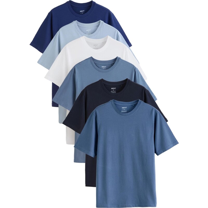 Next Tričko námornícka modrá / kobaltovomodrá / svetlomodrá / biela 65493885