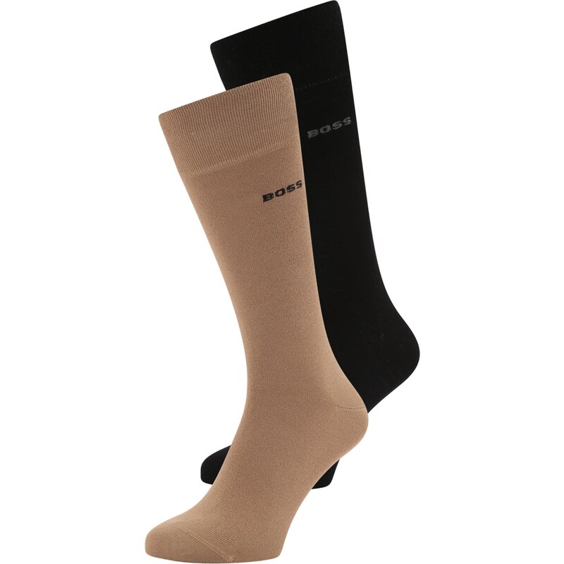 BOSS Ponožky piesková / čierna 65010861