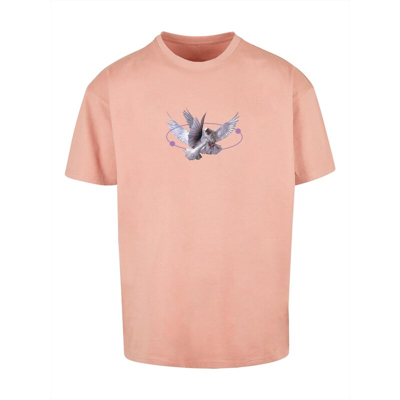 Mister Tee Tričko Vive La Liberte sivá / orgovánová / lososová 65874549