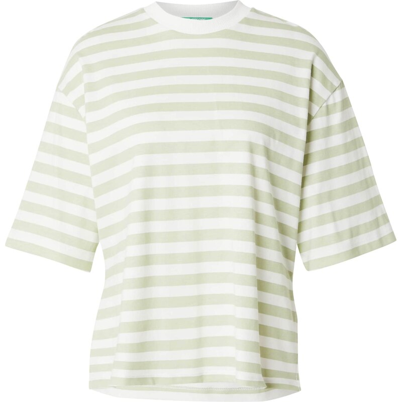 UNITED COLORS OF BENETTON Tričko pastelovo zelená / biela 65678901