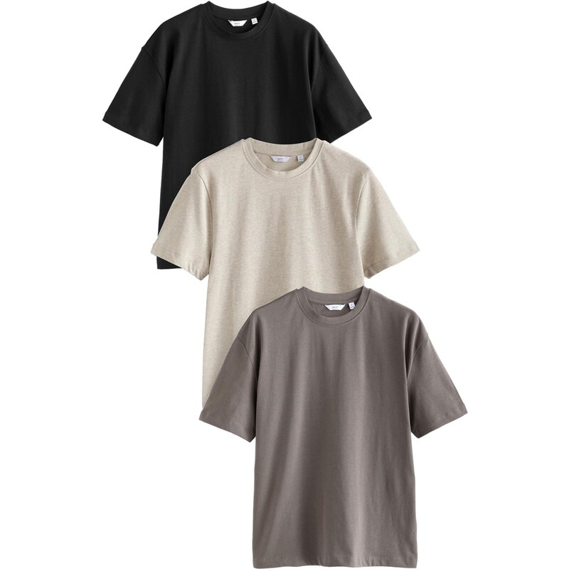 Next Tričko nebielená / dymovo šedá / čierna 65493173