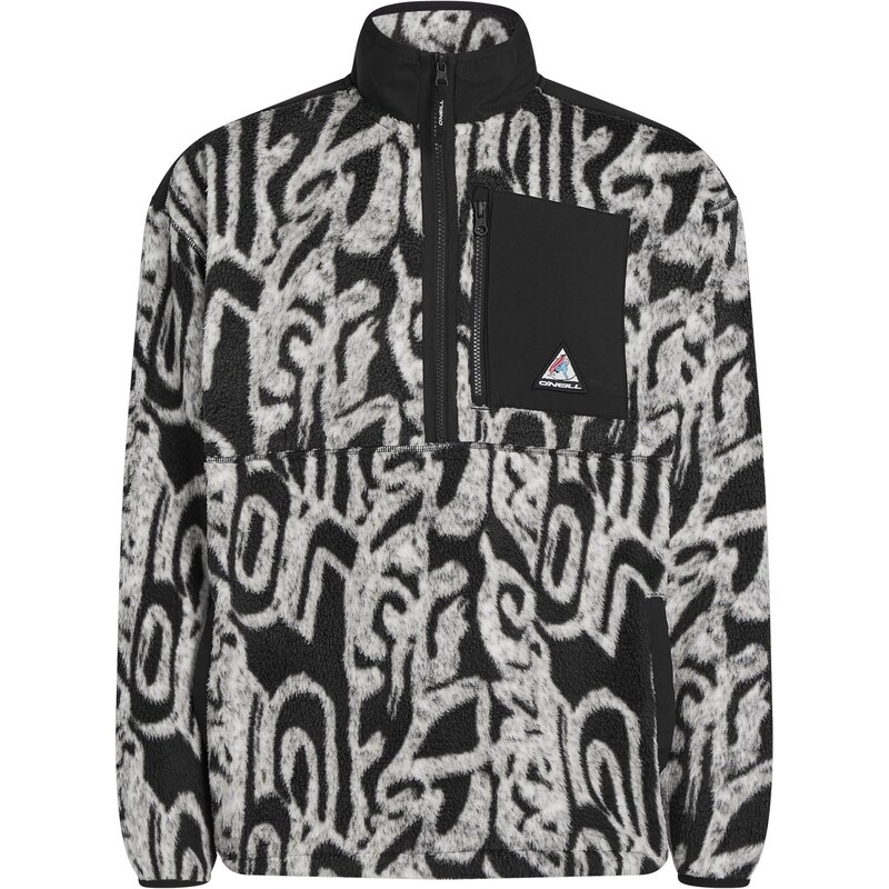 ONEILL Športový sveter čierna / biela 65678500