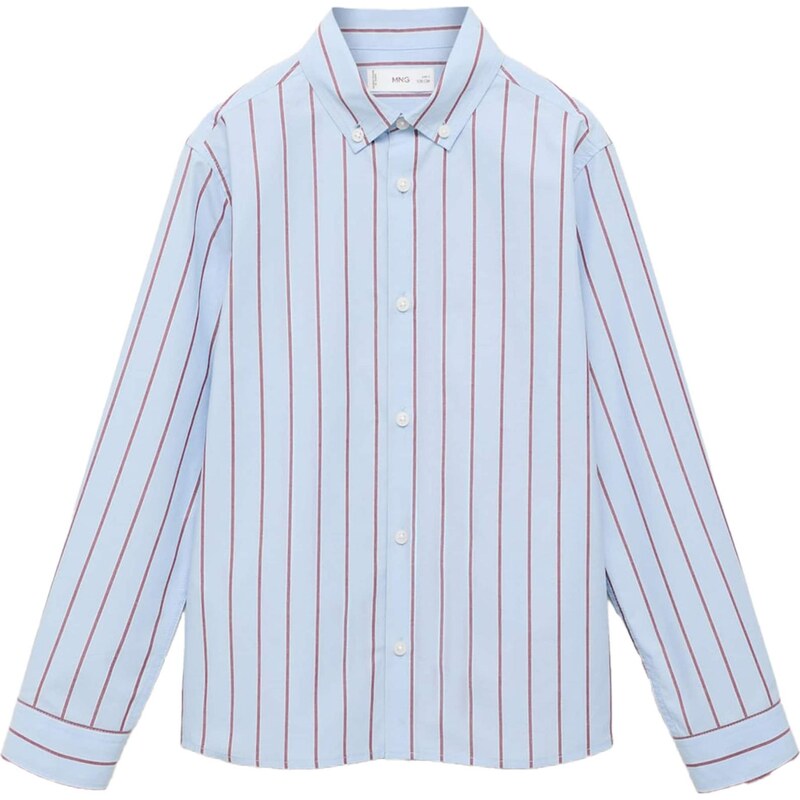 MANGO KIDS Košeľa CHROMA svetlomodrá / čerešňová 65582202